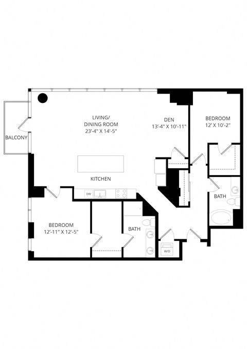 a black and white floor plan of a house